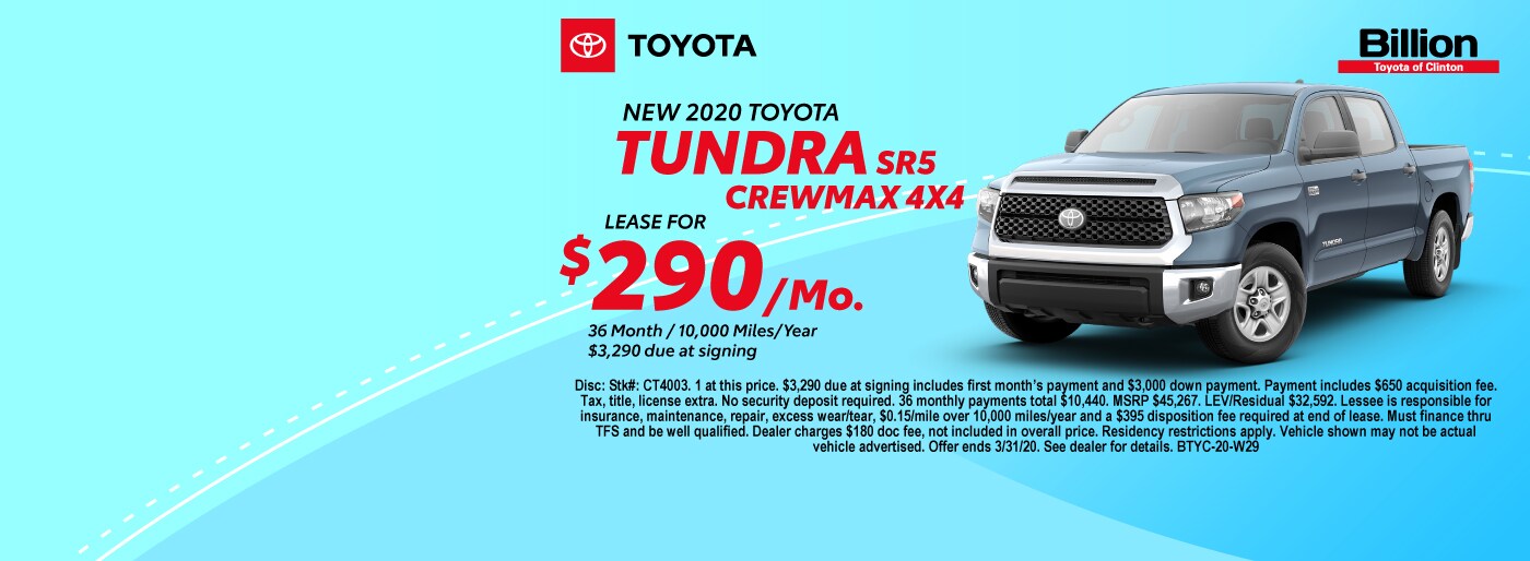 Billion Toyota of Clinton New Toyota Dealership in Clinton, IA