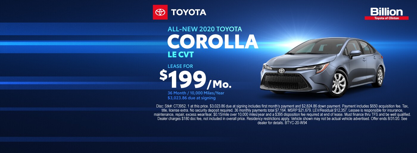 Billion Toyota of Clinton New Toyota Dealership in Clinton, IA