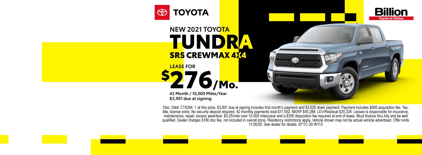 Billion Toyota of Clinton New Toyota Dealership in Clinton, IA