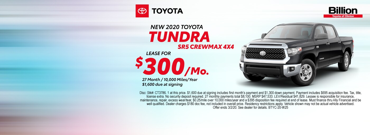 Billion Toyota of Clinton New Toyota Dealership in Clinton, IA