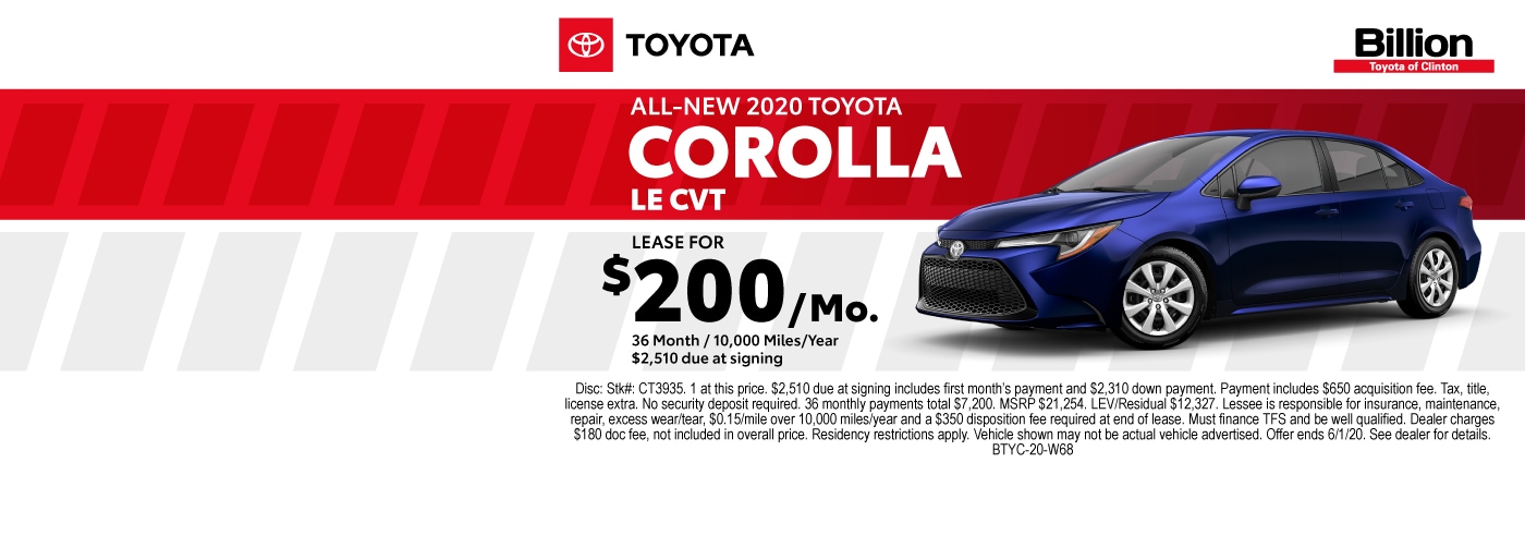 Billion Toyota of Clinton New Toyota Dealership in Clinton, IA