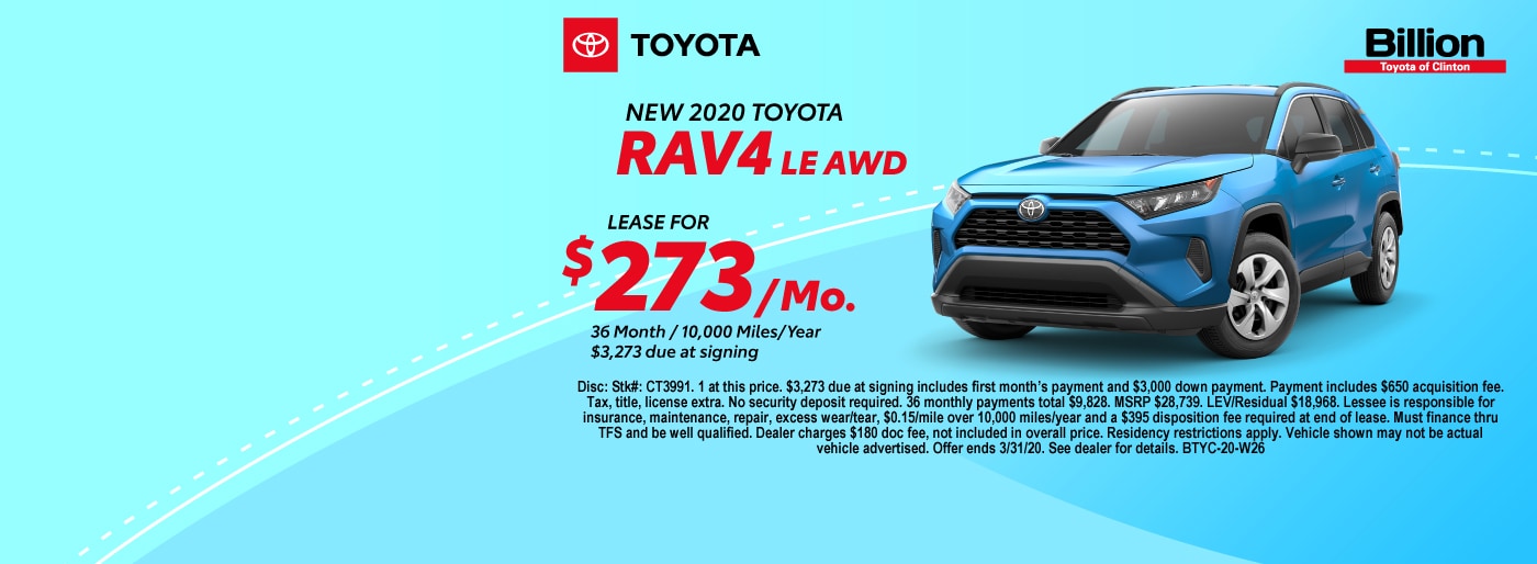 Billion Toyota of Clinton New Toyota Dealership in Clinton, IA