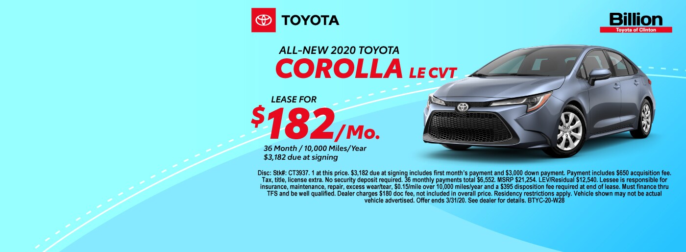 Billion Toyota of Clinton New Toyota Dealership in Clinton, IA