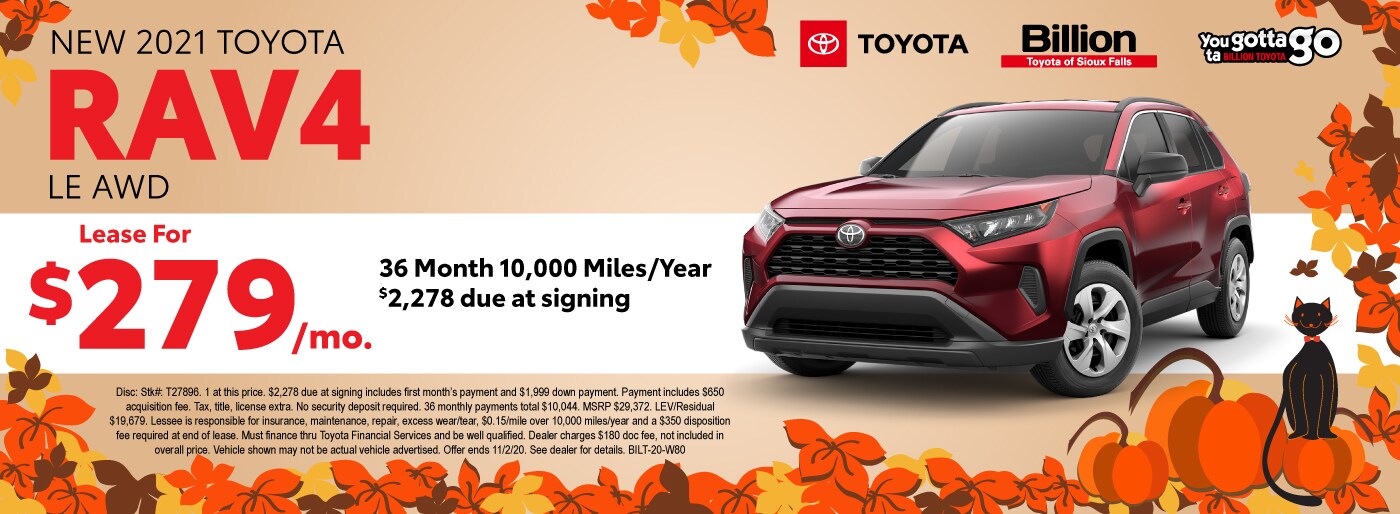 Billion Toyota New Toyota dealership in Sioux Falls, SD 57106 near