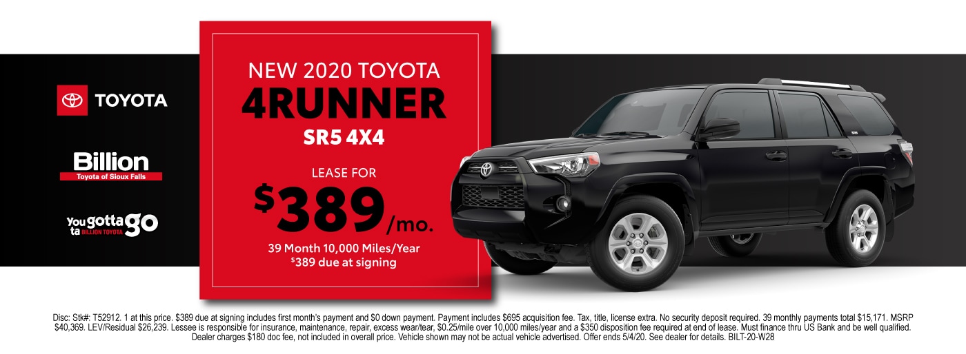 Billion Toyota New Toyota dealership in Sioux Falls, SD 57106 near