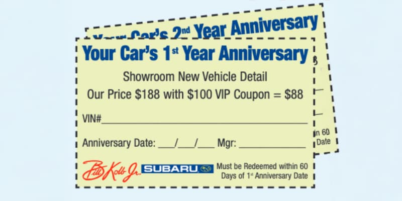 Anniversary Coupons