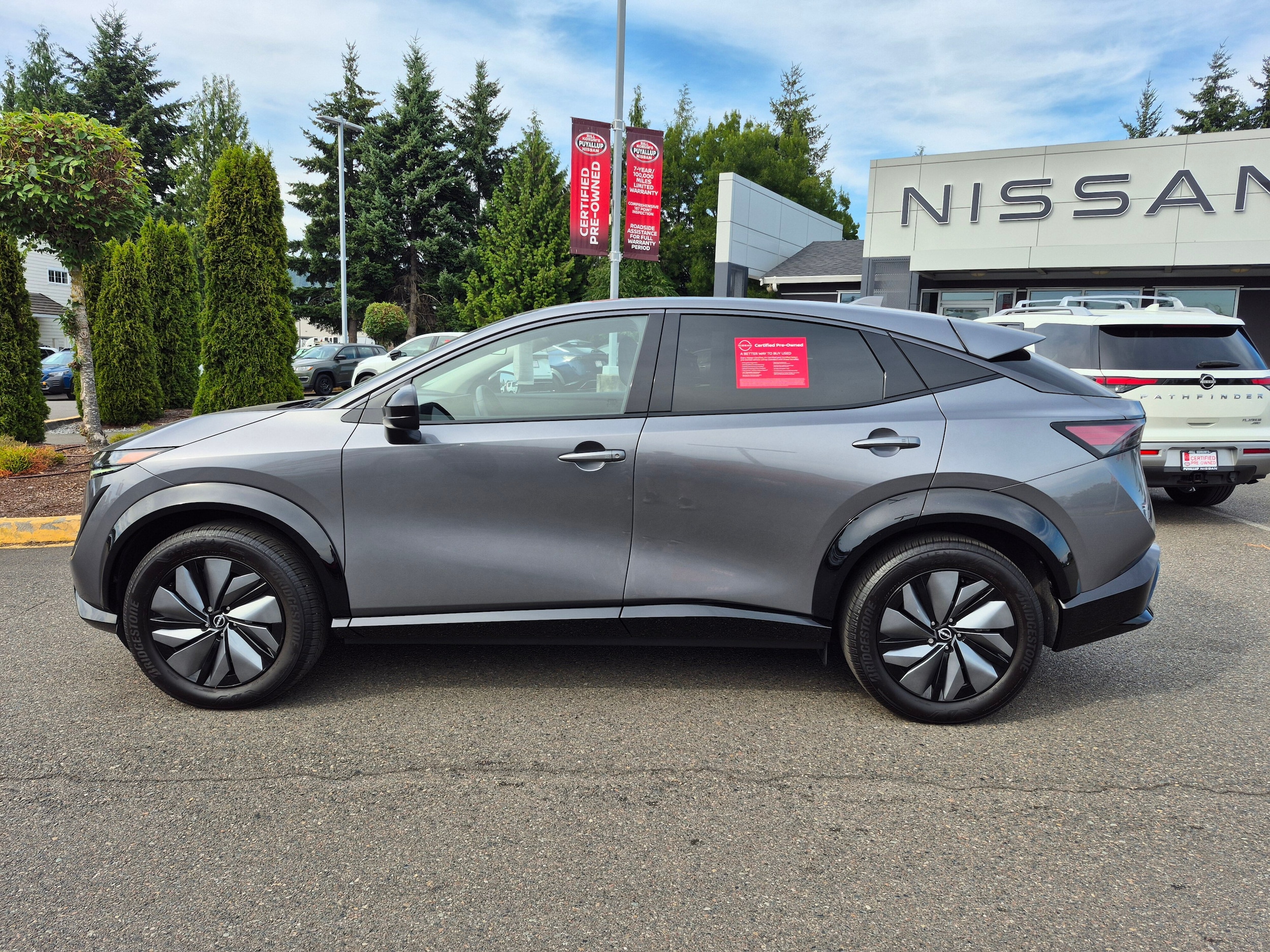 Certified 2025 Nissan ARIYA Engage with VIN JN8CF0BF6SM766358 for sale in Puyallup, WA