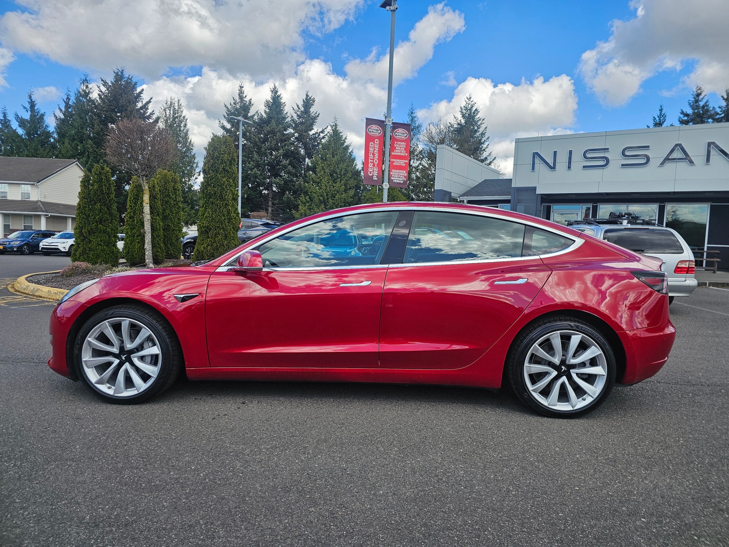Used 2020 Tesla Model 3 Base with VIN 5YJ3E1EB6LF666932 for sale in Puyallup, WA
