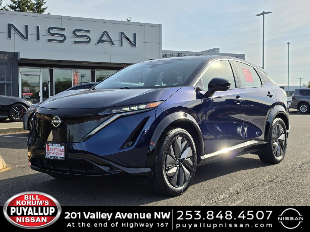 Certified 2024 Nissan ARIYA Engage with VIN JN1AF0BA9RM434502 for sale in Puyallup, WA