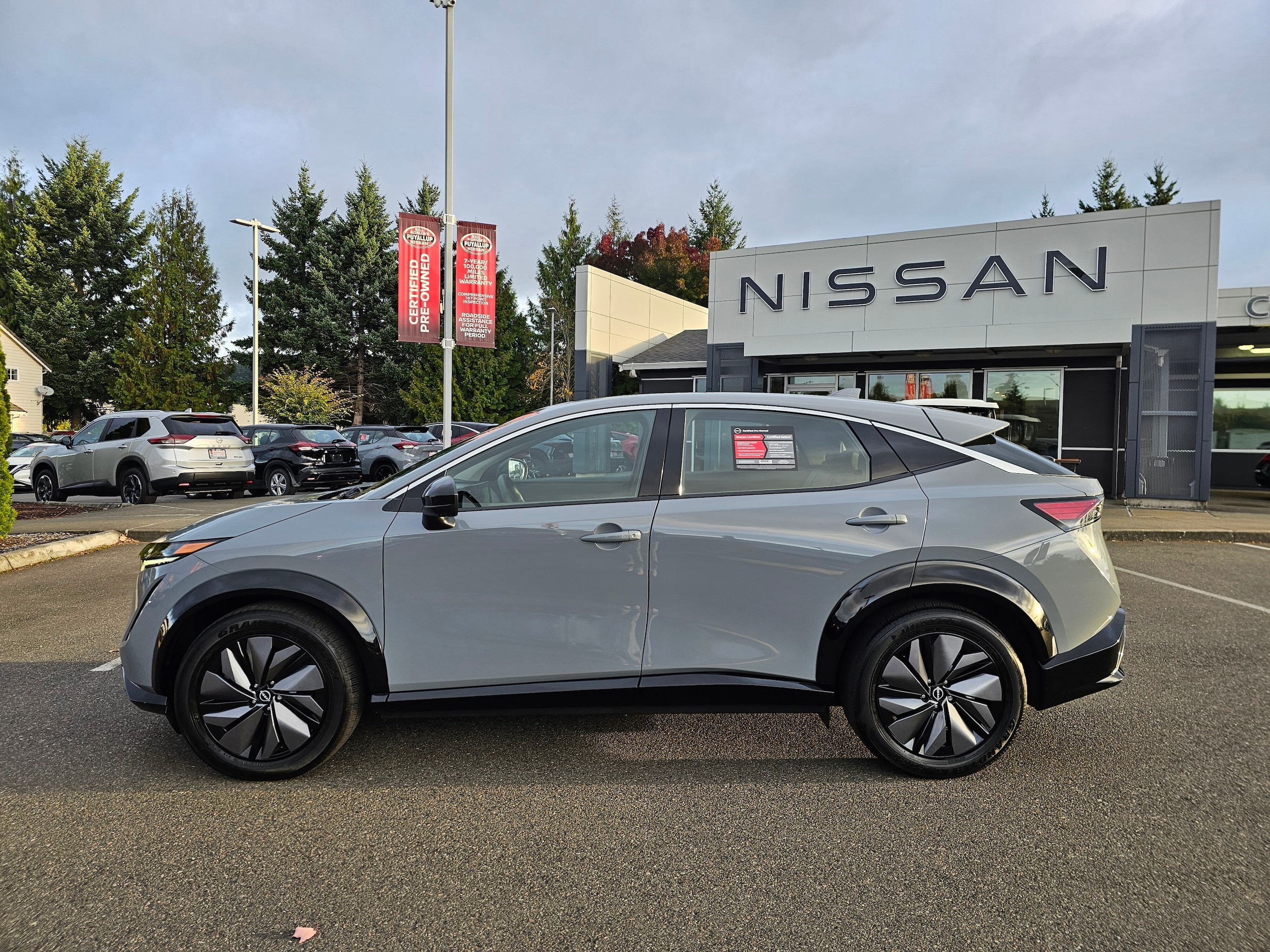 Certified 2024 Nissan ARIYA Evolve+ with VIN JN1BF0BA3RM430806 for sale in Puyallup, WA