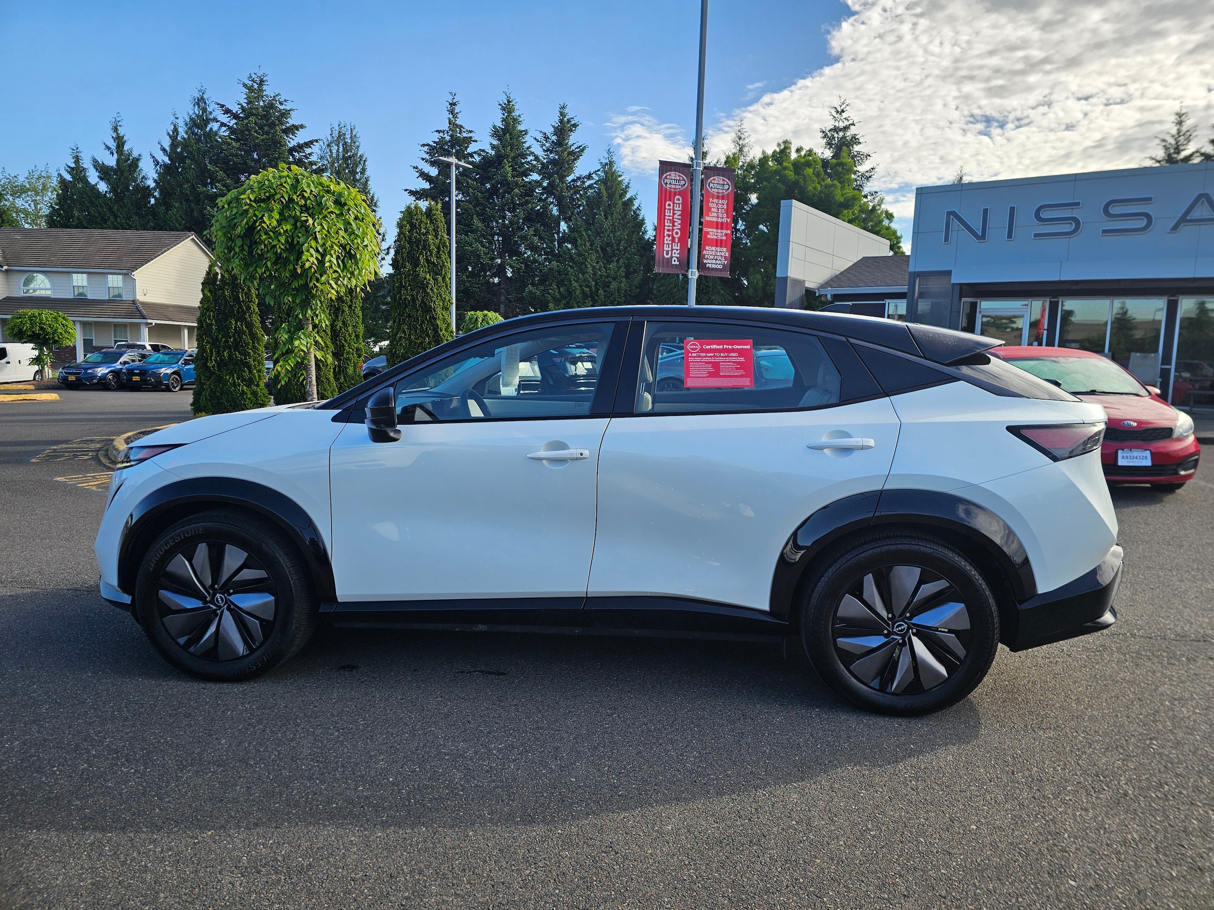 Certified 2023 Nissan Ariya Evolve+ with VIN JN1DF0BBXPM705876 for sale in Puyallup, WA