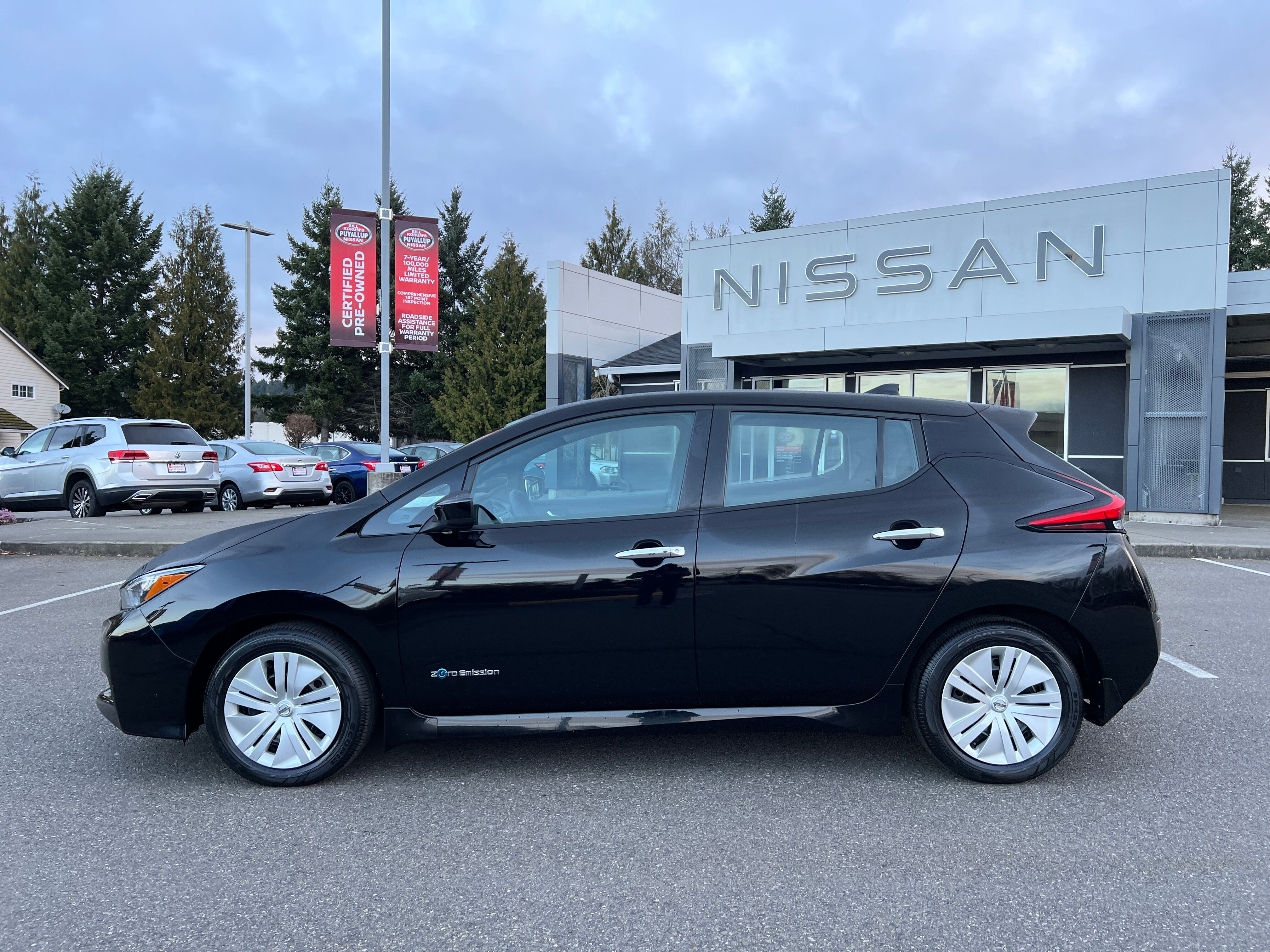 Used 2019 Nissan Leaf S with VIN 1N4AZ1CP1KC319696 for sale in Puyallup, WA