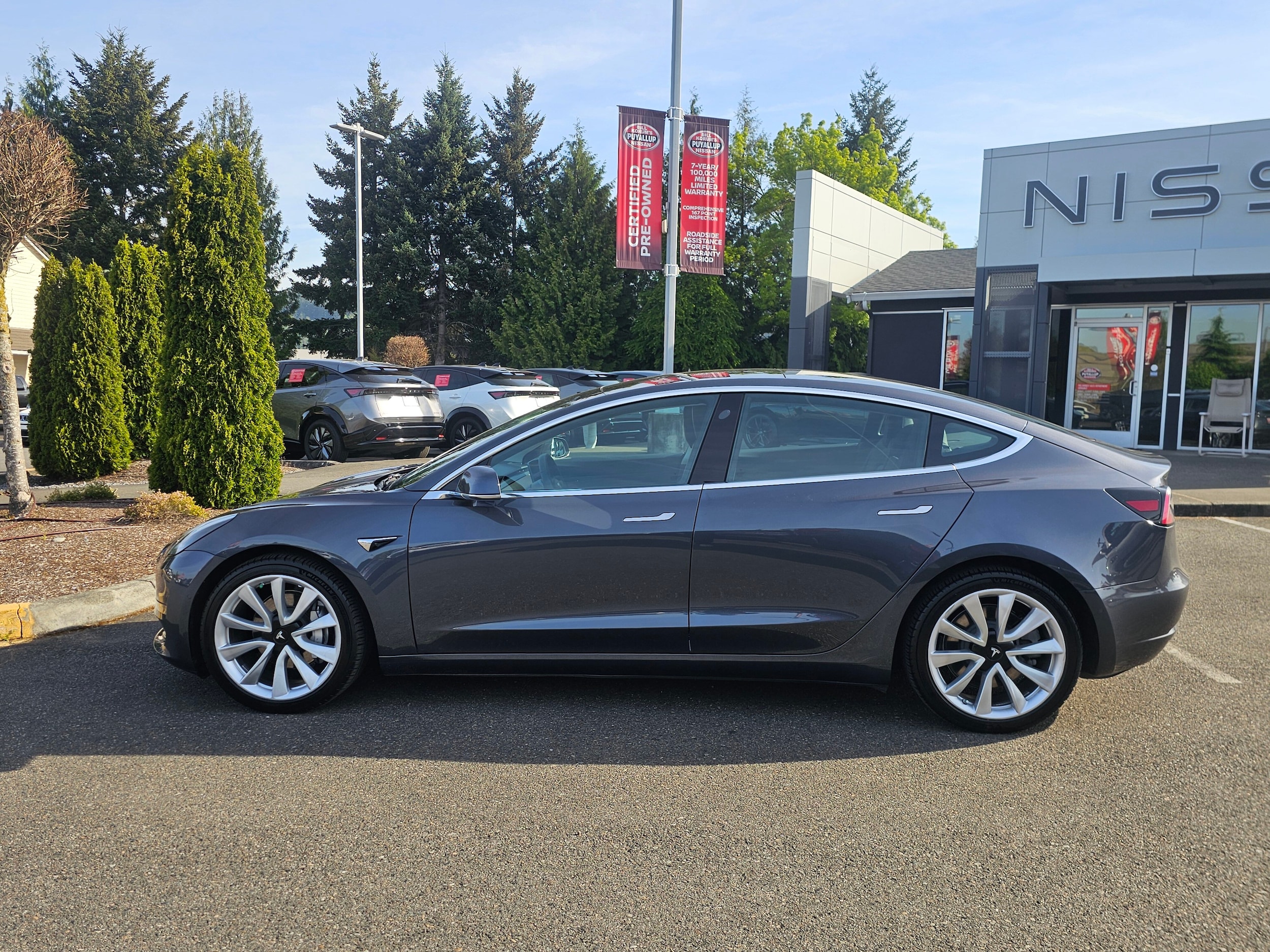 Used 2019 Tesla Model 3 Long Range with VIN 5YJ3E1EB8KF364749 for sale in Puyallup, WA