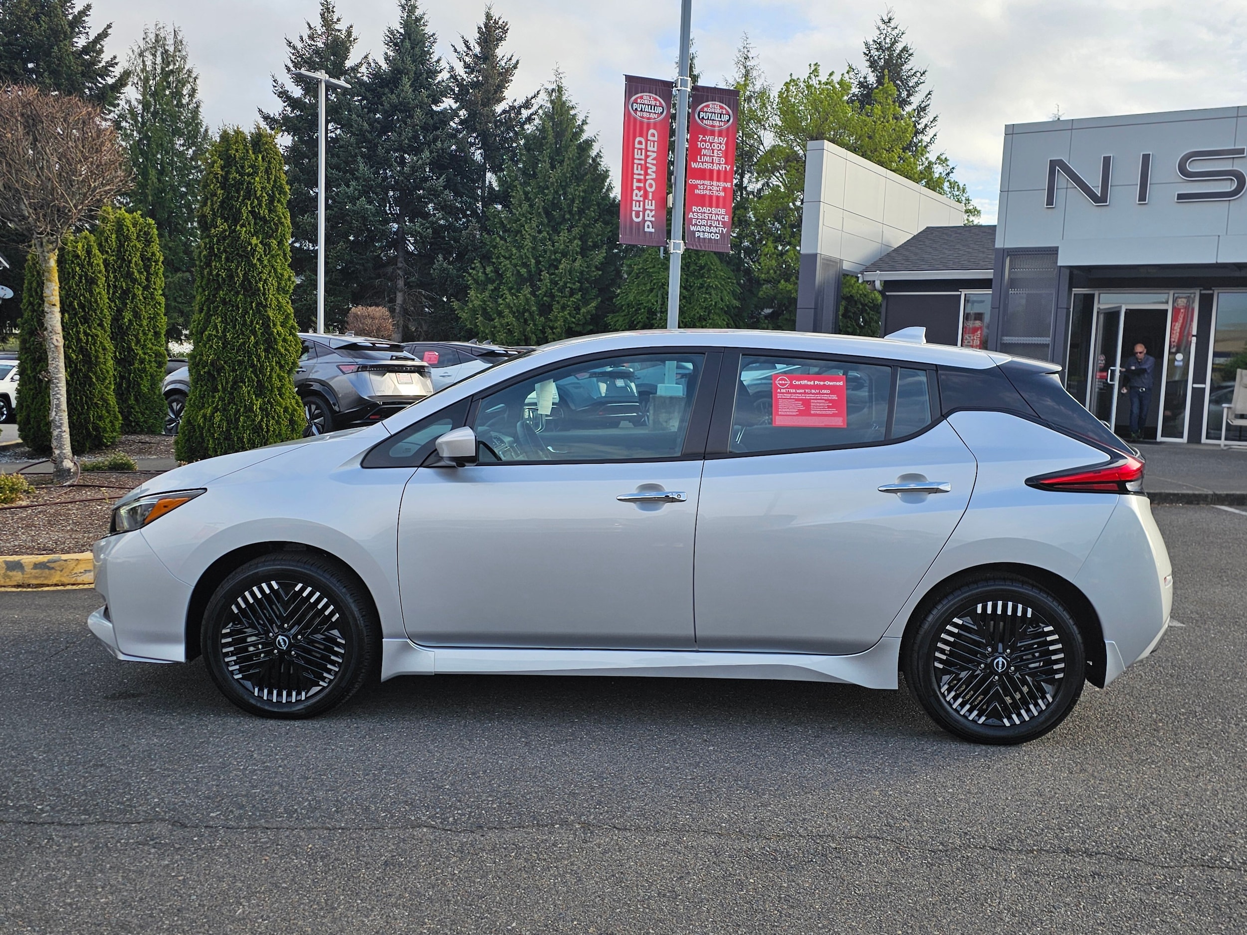 Certified 2025 Nissan Leaf SV PLUS with VIN 1N4CZ1CV7SC558113 for sale in Puyallup, WA