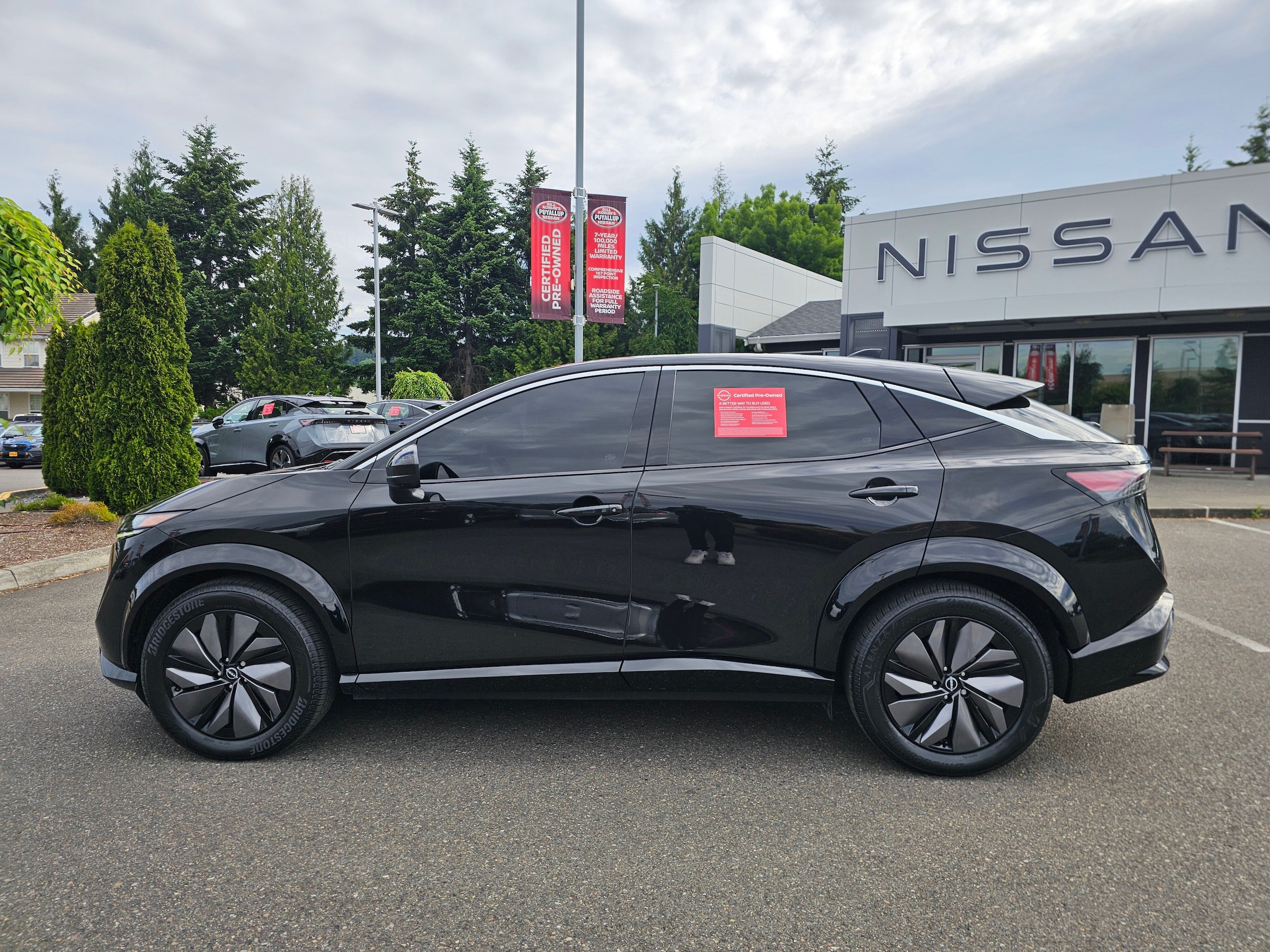 Certified 2024 Nissan ARIYA Evolve+ with VIN JN1BF0BA8RM432602 for sale in Puyallup, WA
