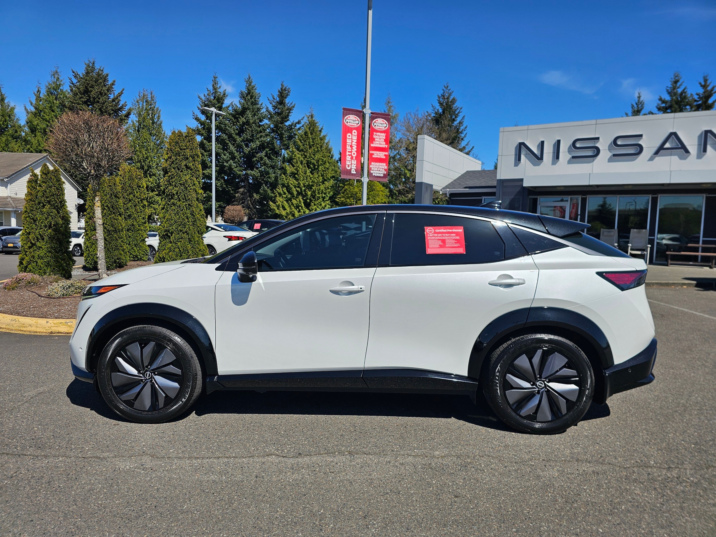Certified 2024 Nissan ARIYA Platinum+ with VIN JN1DF0CD4RM731988 for sale in Puyallup, WA