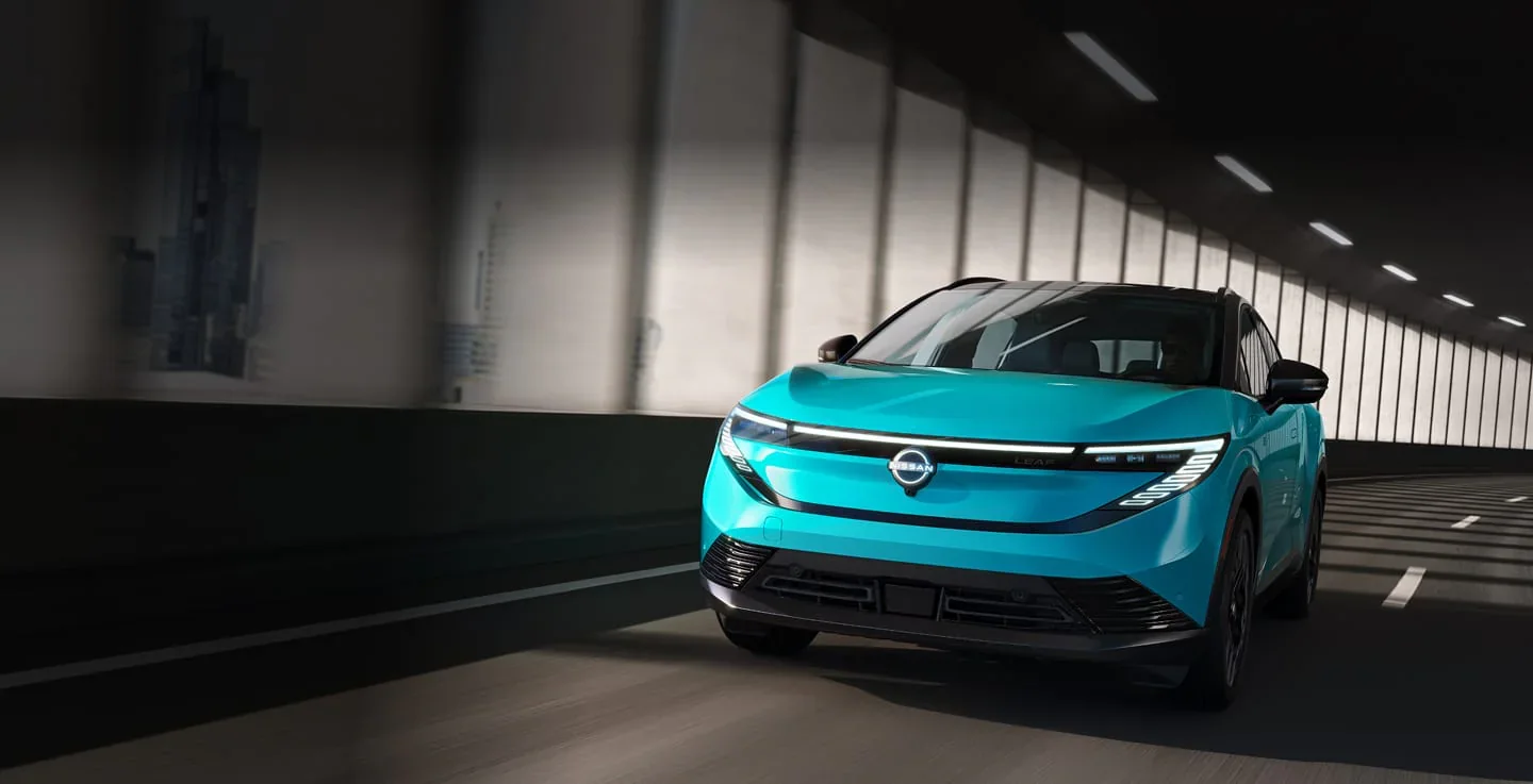 2026 Nissan LEAF interior gallery view showing the cabin of the all-new electric SUV