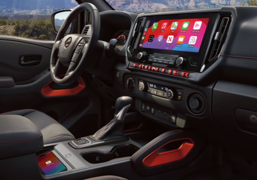 2026 Nissan Frontier 12.3-inch infotainment screen