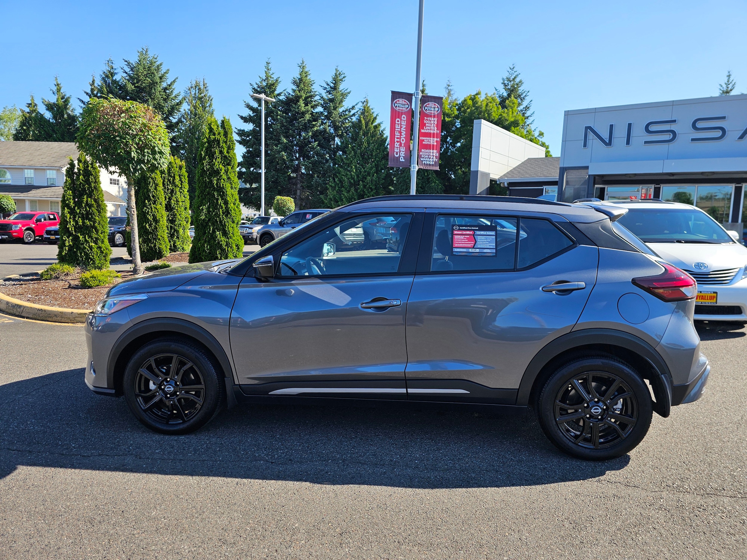 Certified 2022 Nissan Kicks SR with VIN 3N1CP5DV9NL531979 for sale in Puyallup, WA