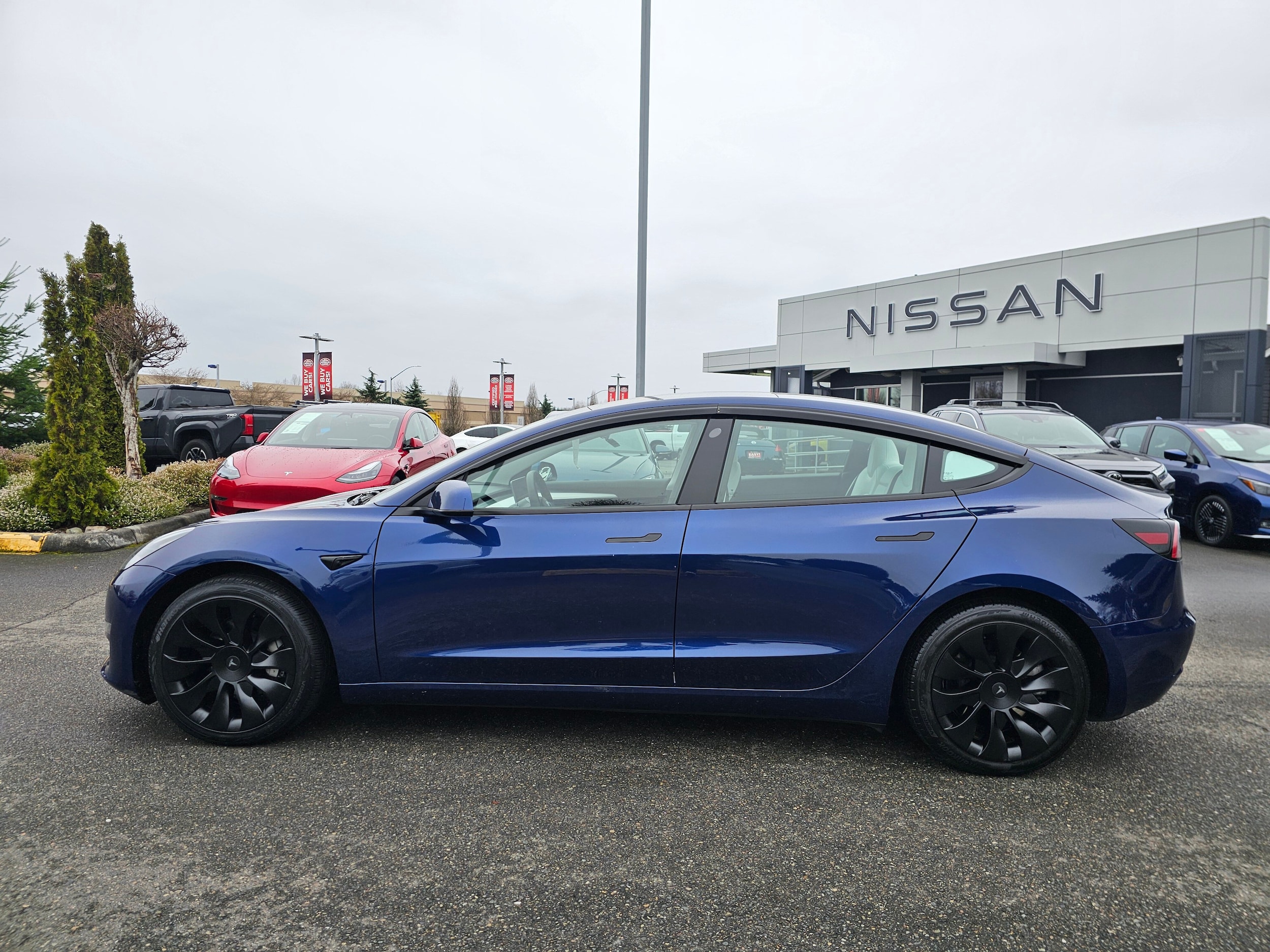 Used 2023 Tesla Model 3 Base with VIN 5YJ3E1EA2PF672739 for sale in Puyallup, WA