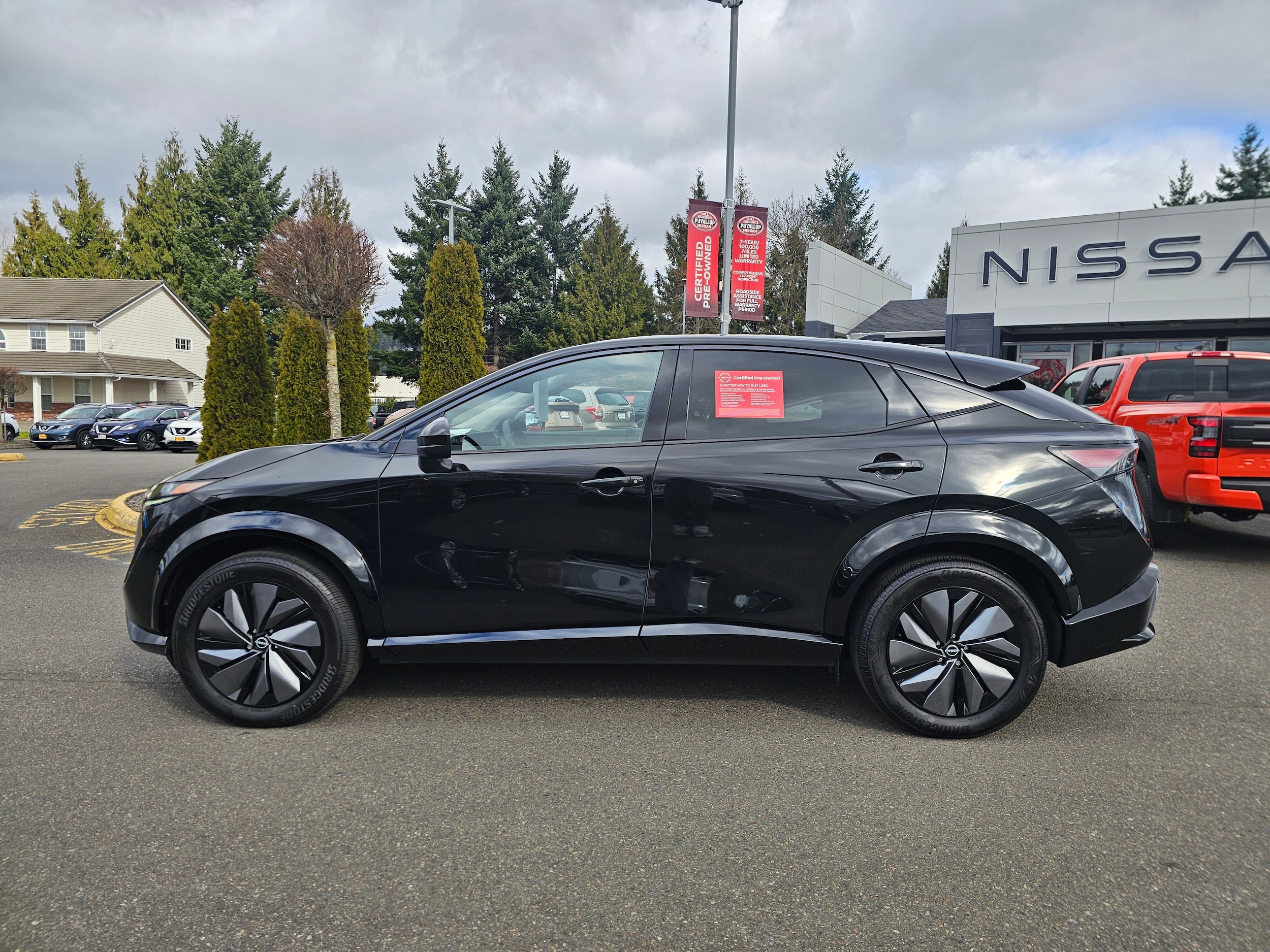 Certified 2025 Nissan ARIYA Engage with VIN JN8CF0BF2SM767670 for sale in Puyallup, WA