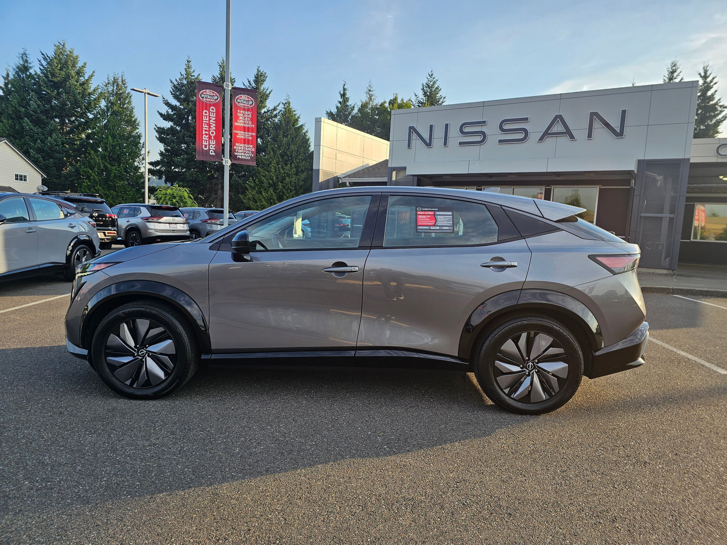 Certified 2024 Nissan ARIYA Engage+ with VIN JN1DF0BB3RM734090 for sale in Puyallup, WA