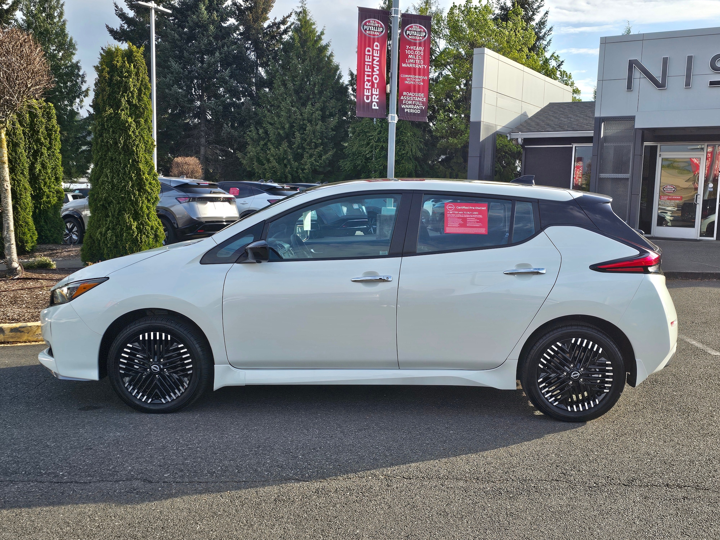 Certified 2024 Nissan LEAF SV PLUS with VIN 1N4CZ1CV8RC556624 for sale in Puyallup, WA