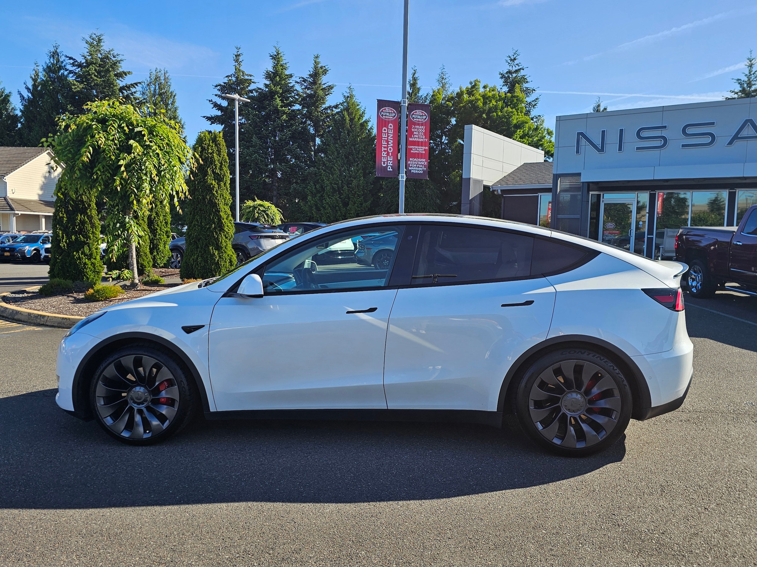 Used 2020 Tesla Model Y Performance with VIN 5YJYGDEF1LF056506 for sale in Puyallup, WA