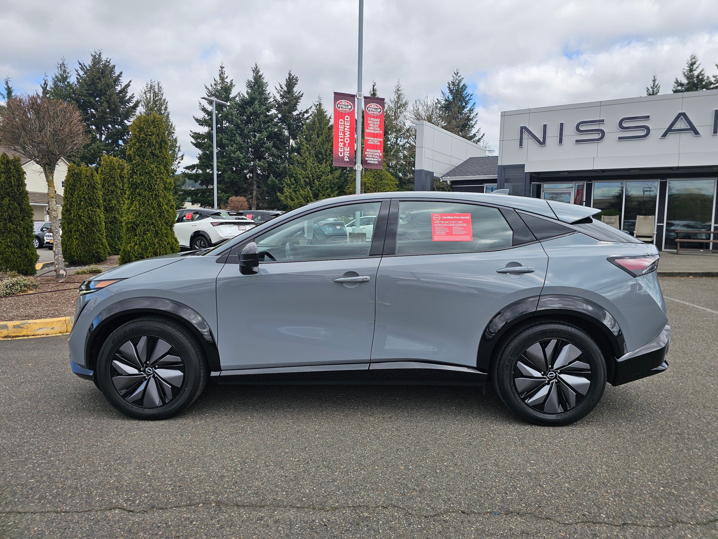 Certified 2024 Nissan ARIYA Evolve+ with VIN JN1DF0BB7RM737333 for sale in Puyallup, WA