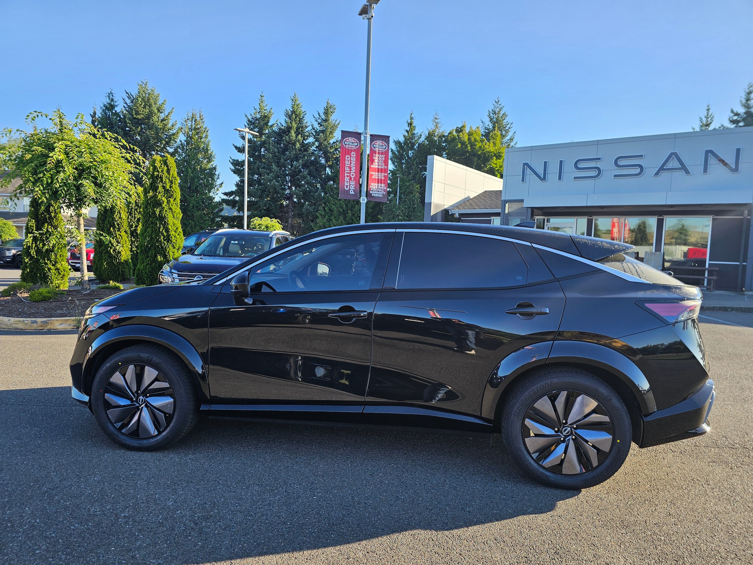 Certified 2024 Nissan ARIYA Evolve+ with VIN JN1BF0BA2RM433759 for sale in Puyallup, WA