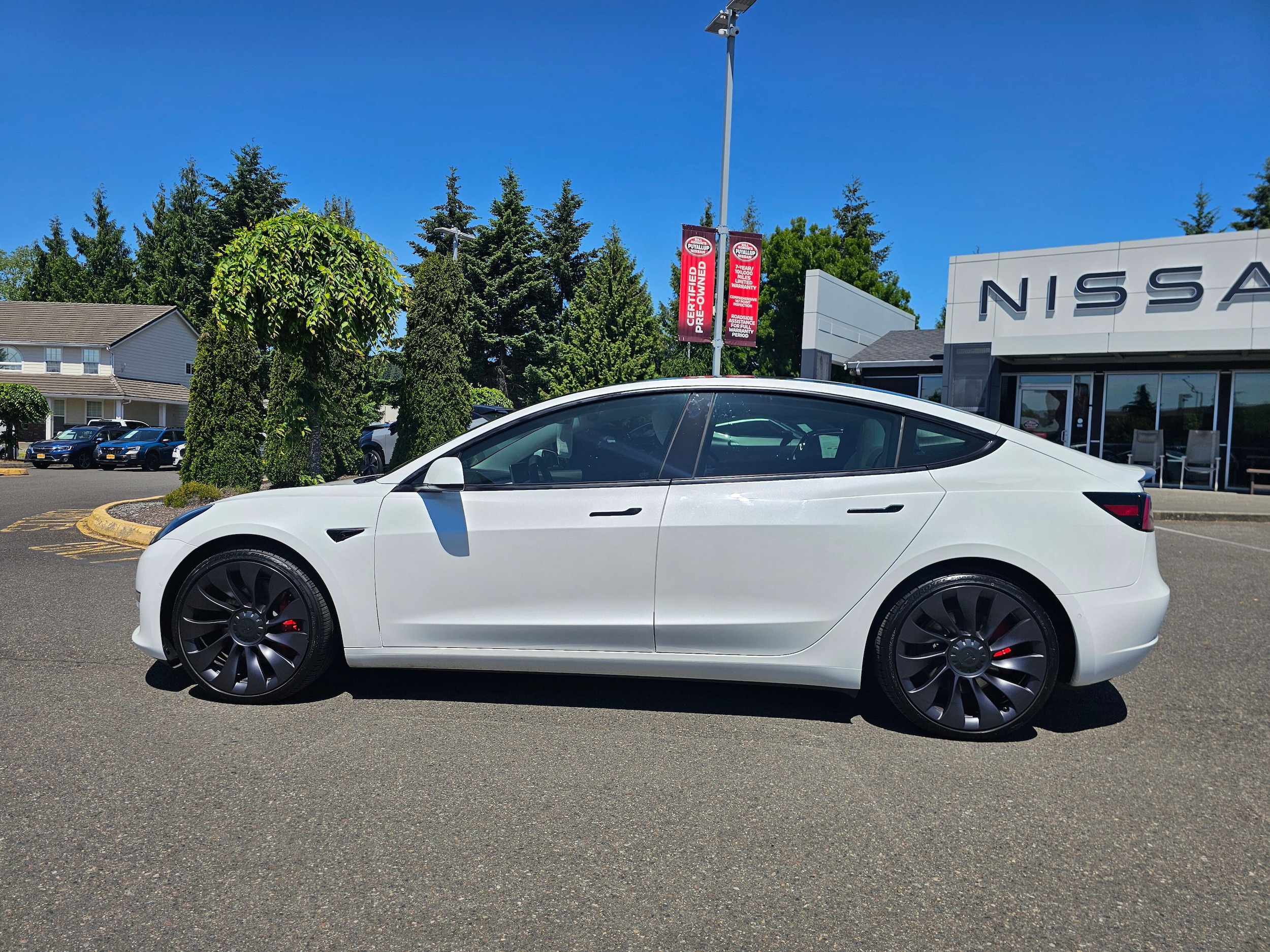 Used 2021 Tesla Model 3 Base with VIN 5YJ3E1EC8MF849727 for sale in Puyallup, WA