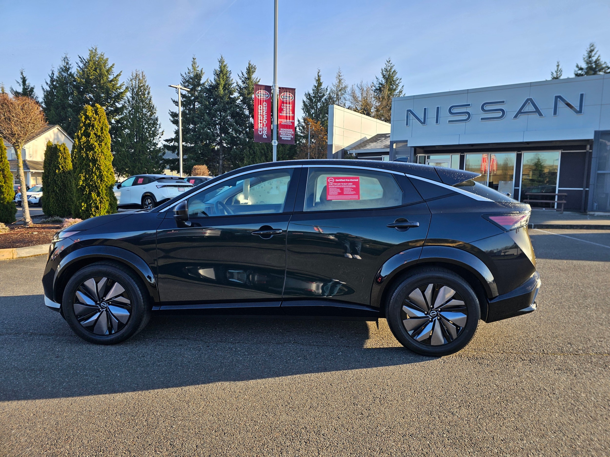 Certified 2024 Nissan ARIYA Evolve+ with VIN JN1BF0BA1RM431954 for sale in Puyallup, WA