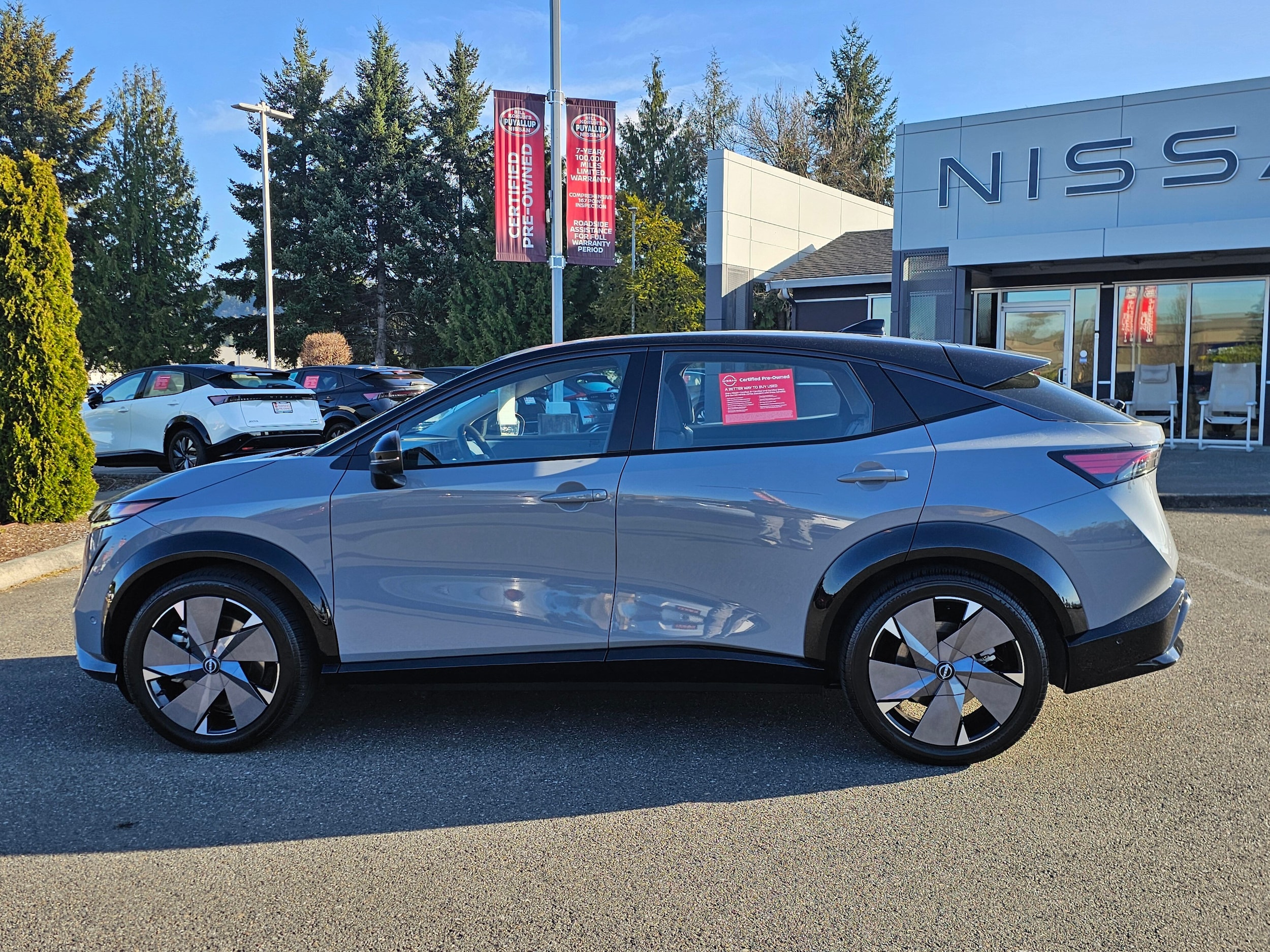 Certified 2024 Nissan ARIYA Platinum+ with VIN JN1DF0CD1RM742172 for sale in Puyallup, WA