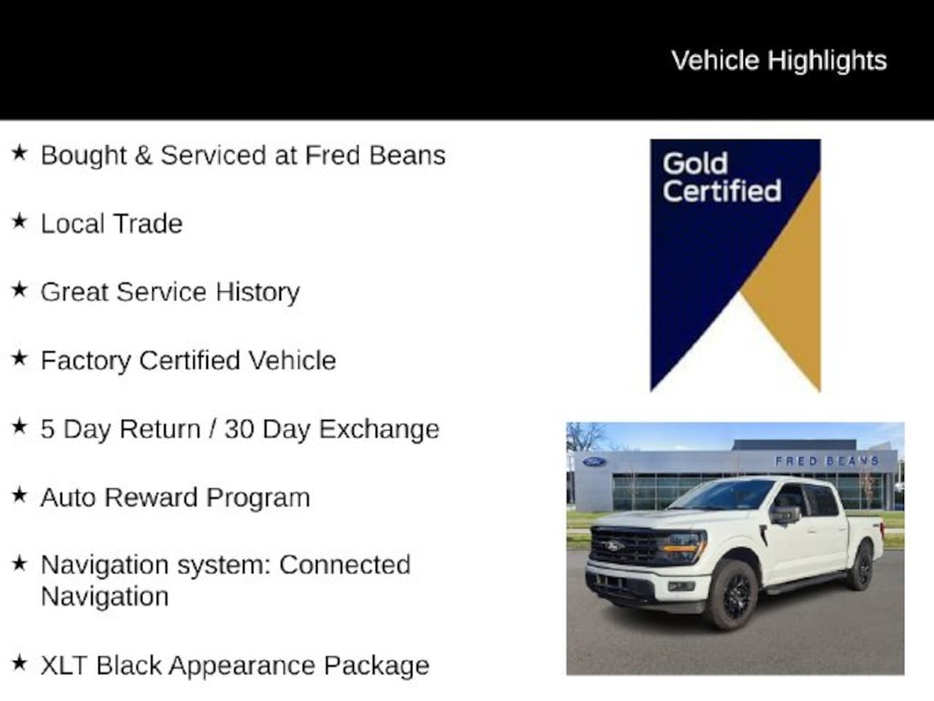 Certified 2024 Ford F-150 XLT CREW CAB SHORT BED TRUCK