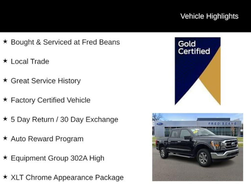 Certified 2023 Ford F-150 XLT CREW CAB TRUCK