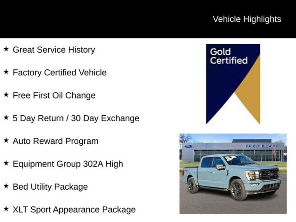 Certified 2023 Ford F-150 XLT CREW CAB SHORT BED TRUCK