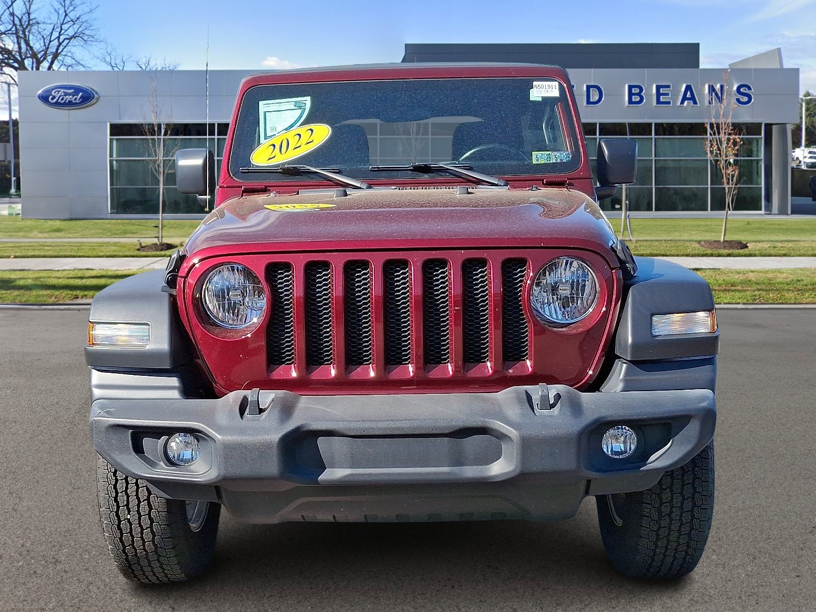 Used 2022 Jeep Wrangler Unlimited Sport S with VIN 1C4HJXDGXNW157233 for sale in Newtown, PA