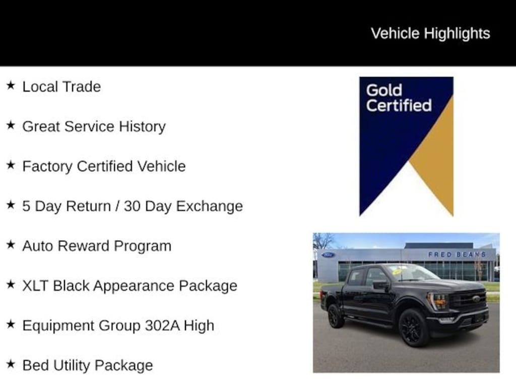 Certified 2023 Ford F-150 XLT CREW CAB TRUCK