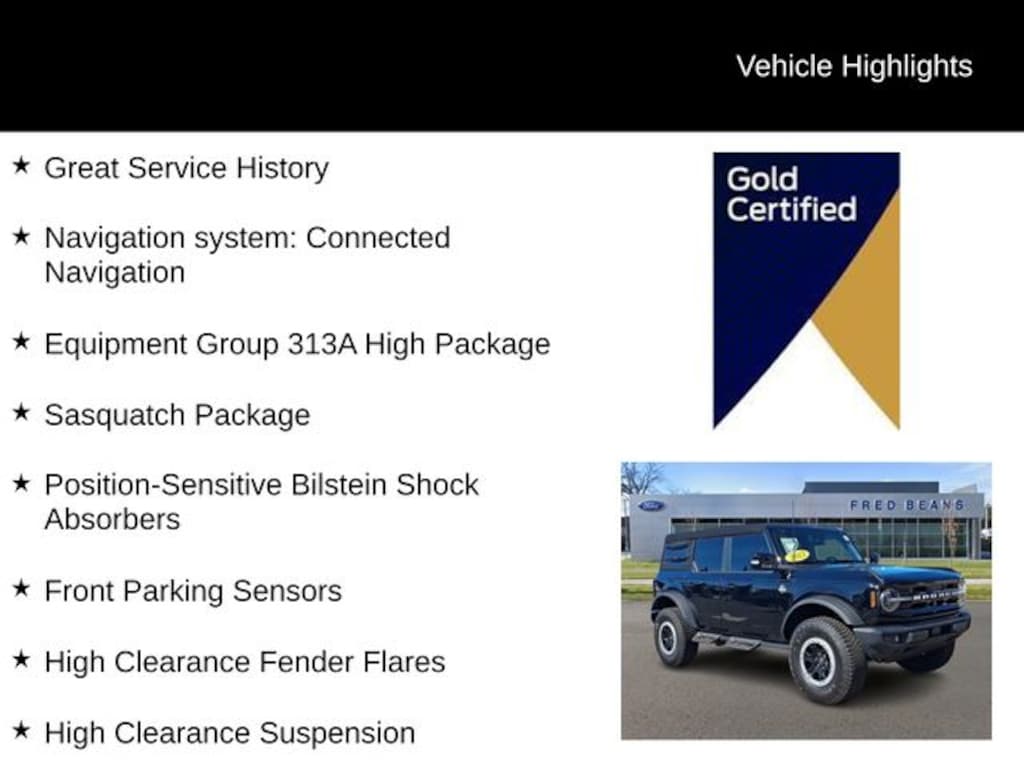Certified 2023 Ford Bronco Outer Banks SUV