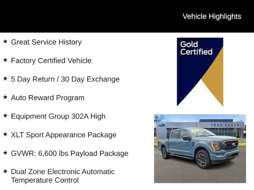 Certified 2023 Ford F-150 XLT CREW CAB SHORT BED TRUCK