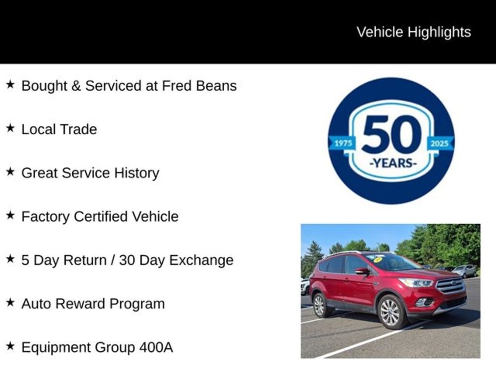 Certified 2018 Ford Escape Titanium SUV