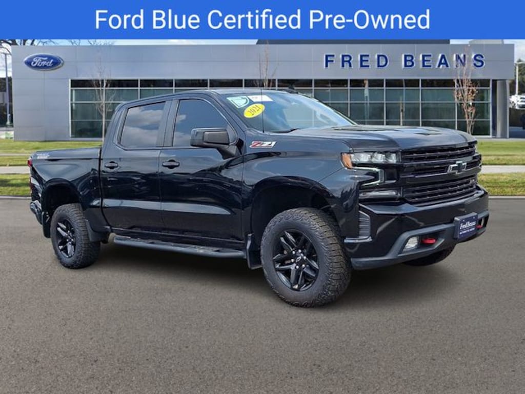 Certified 2021 Chevrolet Silverado 1500 LT Trail Boss CREW CAB SHORT BED TRUCK
