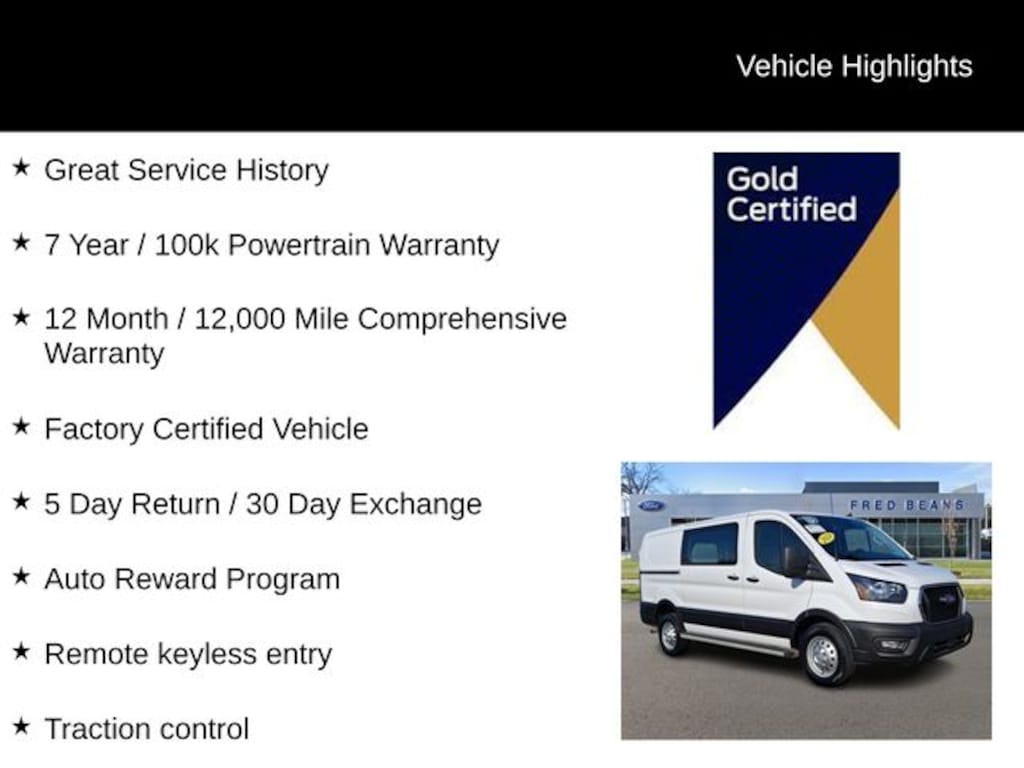 Certified 2024 Ford Transit-250 Base CARGO VAN