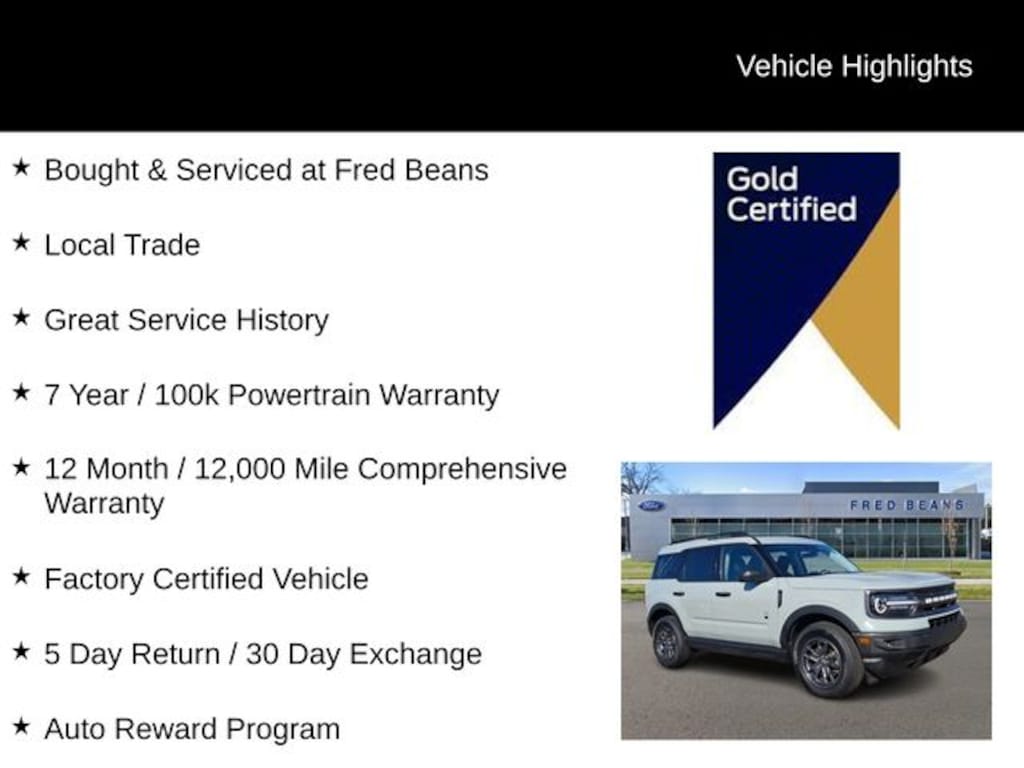 Certified 2023 Ford Bronco Sport Big Bend SUV
