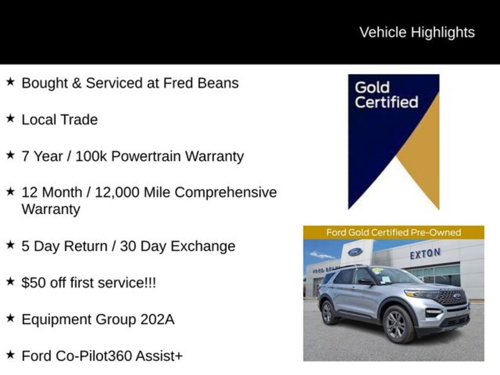 Certified 2022 Ford Explorer XLT SUV