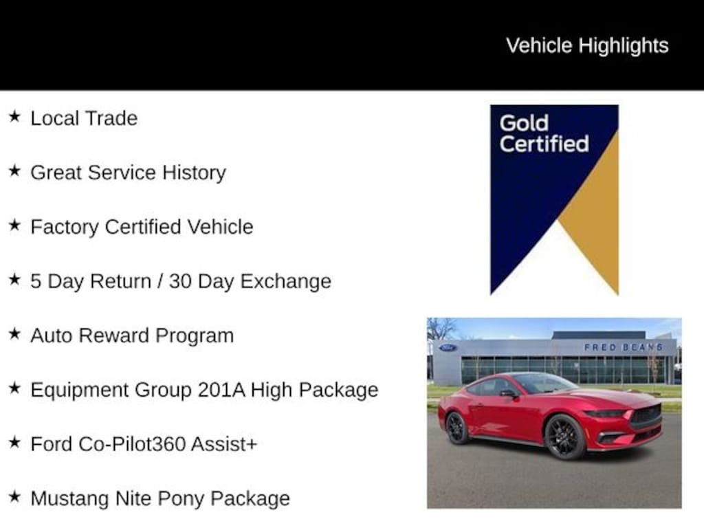 Certified 2024 Ford Mustang Ecoboost Premium COUPE