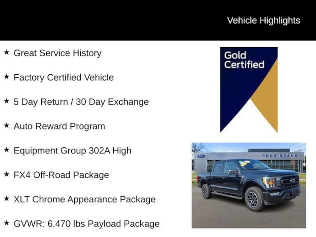 Certified 2023 Ford F-150 XLT CREW CAB SHORT BED TRUCK
