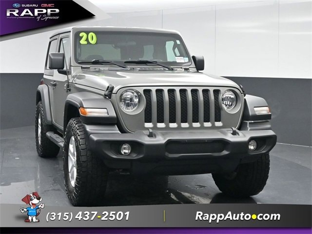 Used 2020 Jeep Wrangler Sport S with VIN 1C4GJXAG3LW274004 for sale in Syracuse, NY