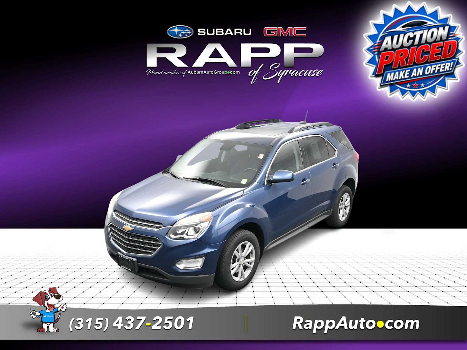 Used 2017 Chevrolet Equinox LT with VIN 2GNFLFEK9H6136376 for sale in Syracuse, NY