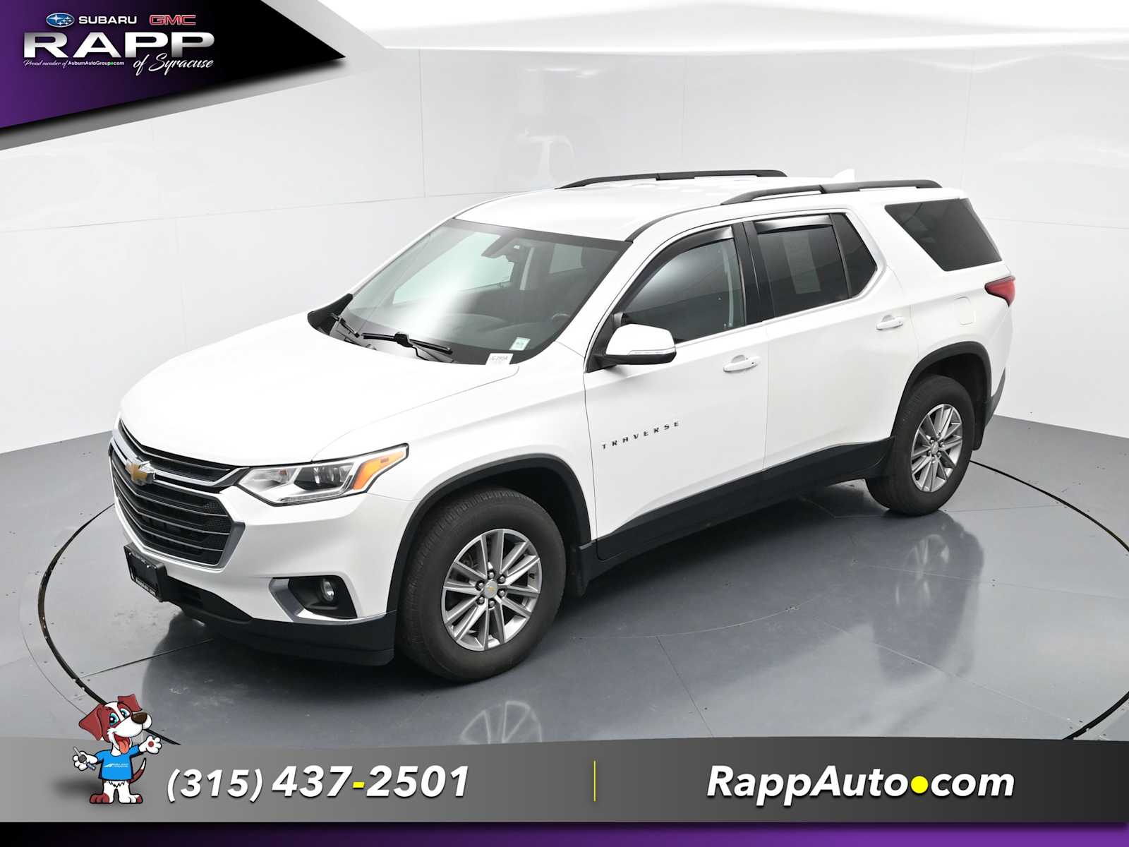 Used 2021 Chevrolet Traverse 1LT with VIN 1GNEVGKW8MJ135509 for sale in Syracuse, NY